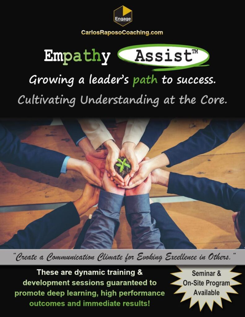 Empathy Assist™ program flyer highlighting corporate empathy training for leadership success and understanding in the workplace